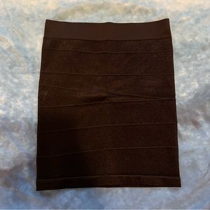 Mini black pencil skirt